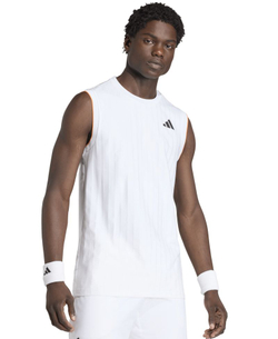 Мужская теннисная футболка Adidas Climacool Top Pro - white