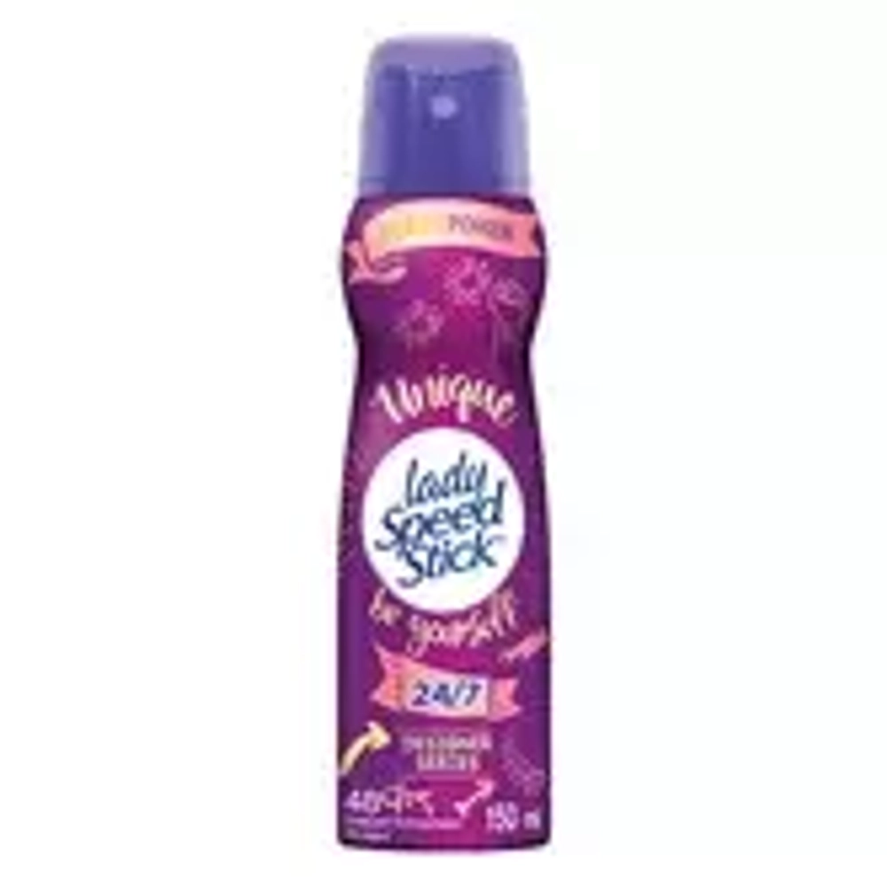 LADY SPEED STICK Део-спрей 150 мл UNIQUE BE YOURSELF*12 (рус)