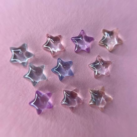 Zoo nail Фигурки объемные для дизайна Кристальные звездочки, 1859, 10шт