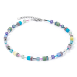 Колье Multicolour Pastel Silver Coeur de Lion