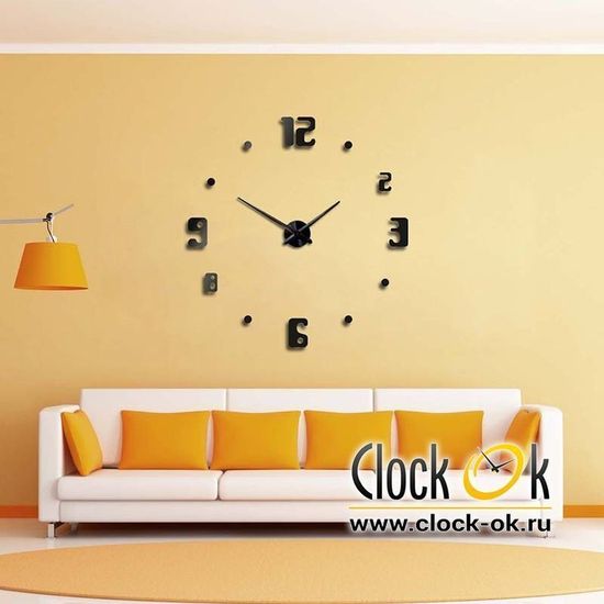 Настенные 3D часы Fashion