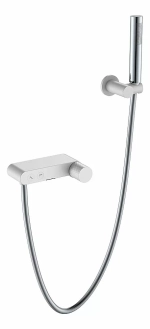 Смеситель для душа Boheme Stick 123-WCR белый/хром