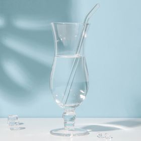 Трубочка стеклянная для коктейля, 20 см