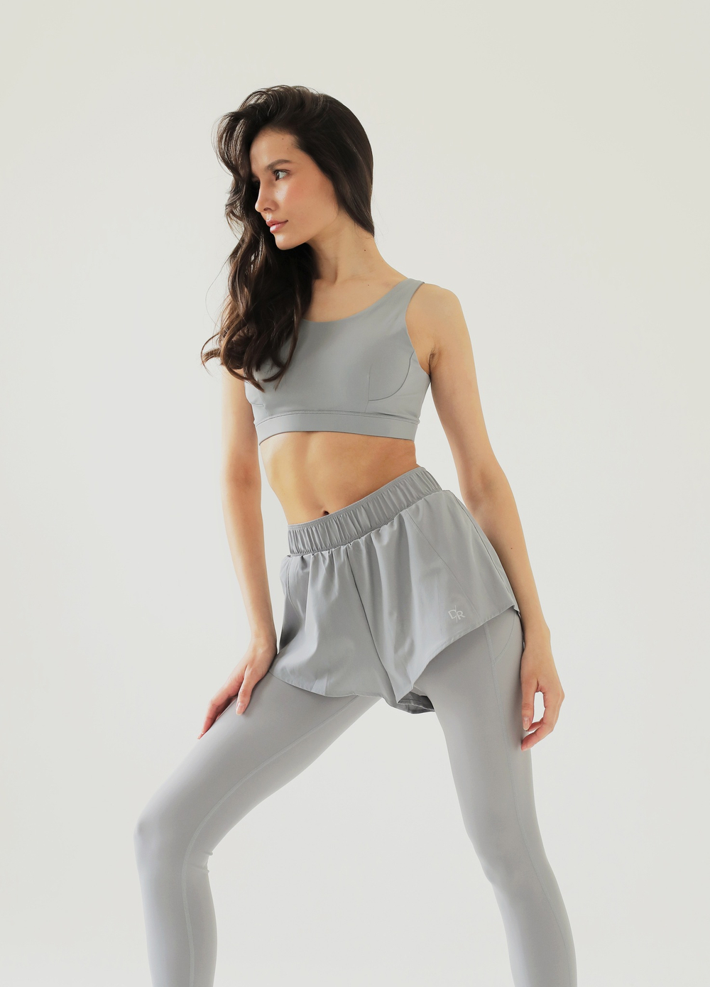 Лосины Active Leggings 2 в 1 in Grey