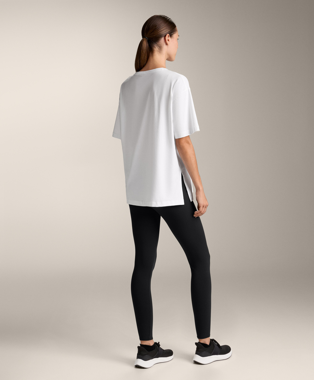 Oysho Футболка из смесового хлопка, белый