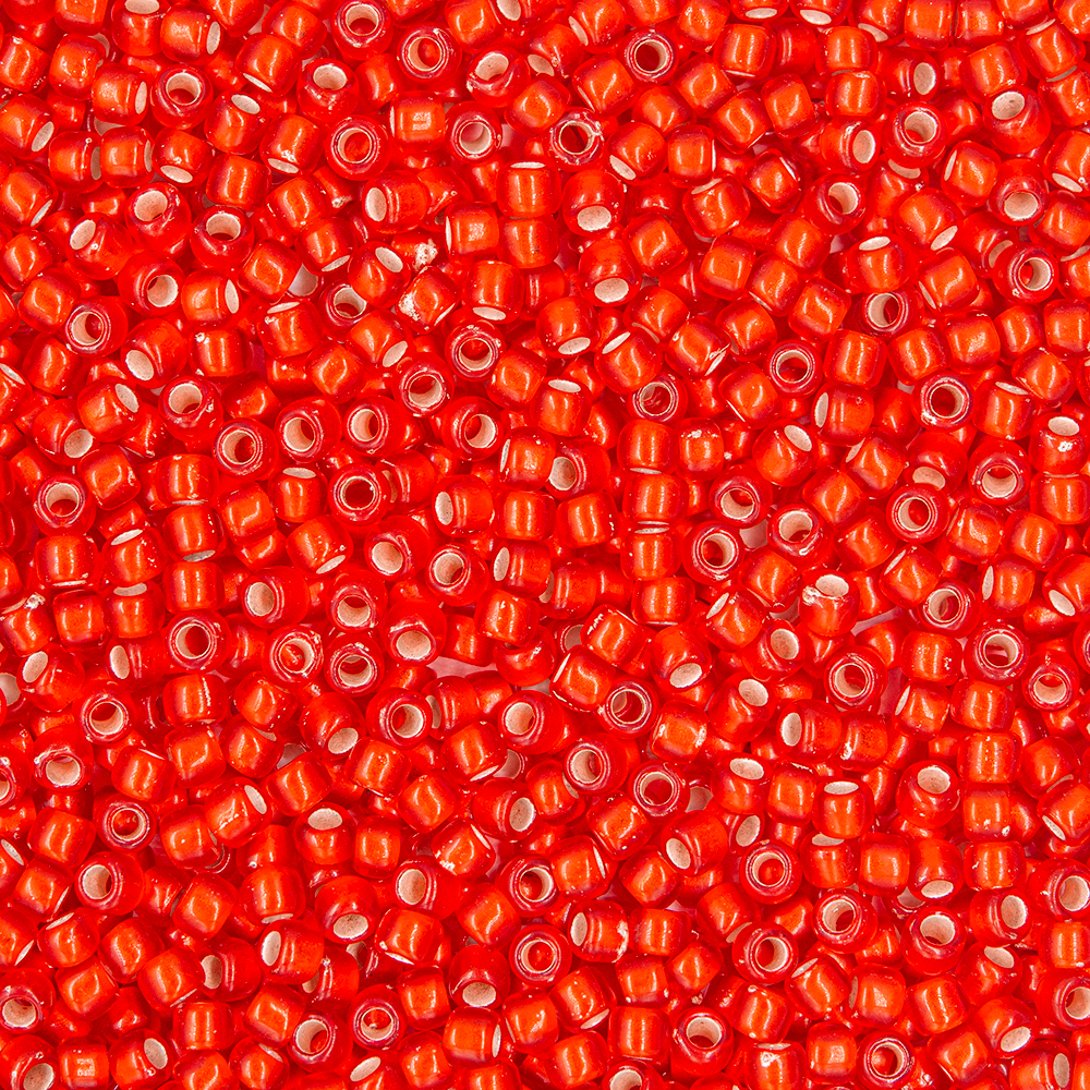 Японский бисер TOHO Round 11/0 (№25F), с внутренним серебрением, прозрачный матовый