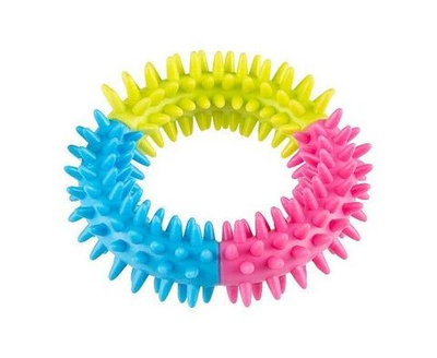 Кольцо резиновое с шипами игрушка для собак, Priopetko