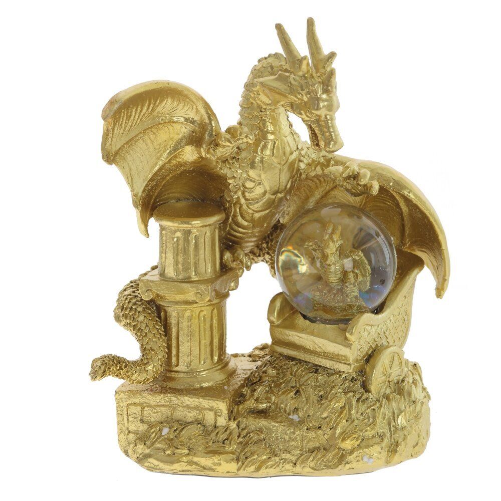 GAEM Фигурка декоративная в стекл.шаре "Дракон", D 4.5 см, L13 W9 H17 см, 2в.