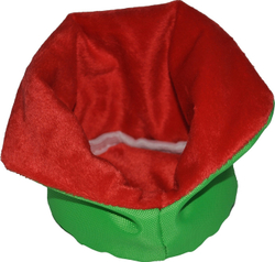 Домик для грызунов Монморанси "Хома", цвет: красно-зеленый, 9х7 см.