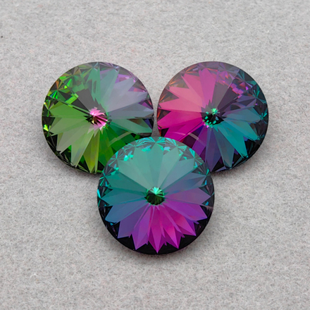 Swarovski 1122 Rivoli, Crystal Electra (Custom)