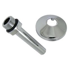 Трубка соединительная с розеткой SCHLOSSER 15х1-1/2 нр, длина 110 мм, отражатель d-50мм (Хром)