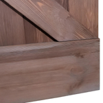 Дверь межкомнатная раздвижная 90х210 см Дези из массива сосны в стиле лофт, амбарная дверь купе для дома и бани, браун