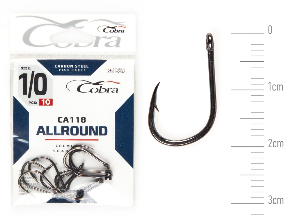 Крючки Cobra Allround HANNA сер. CA118 разм. K001/0 10шт.