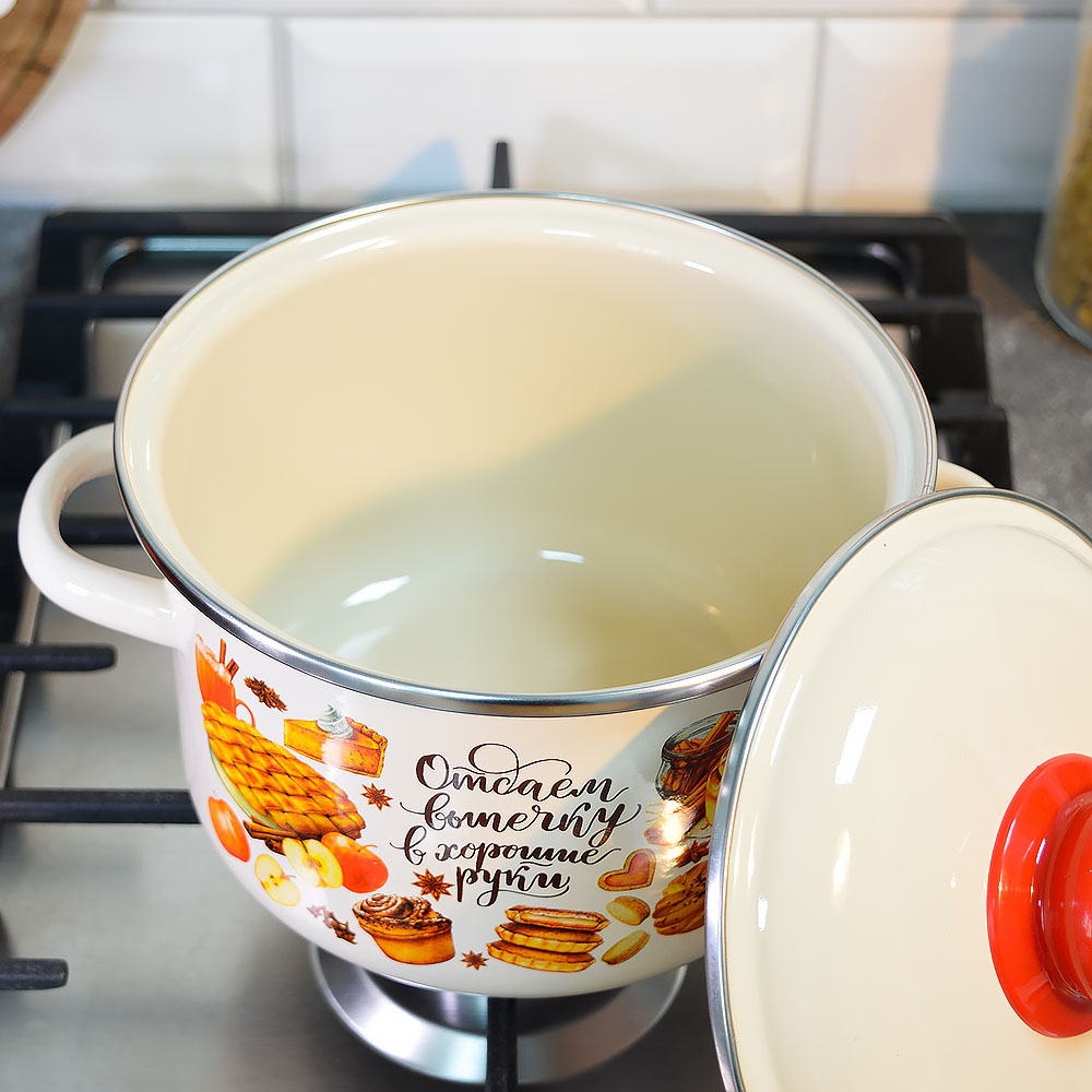 Кастрюля 2л "Выпечка" слоновая кость