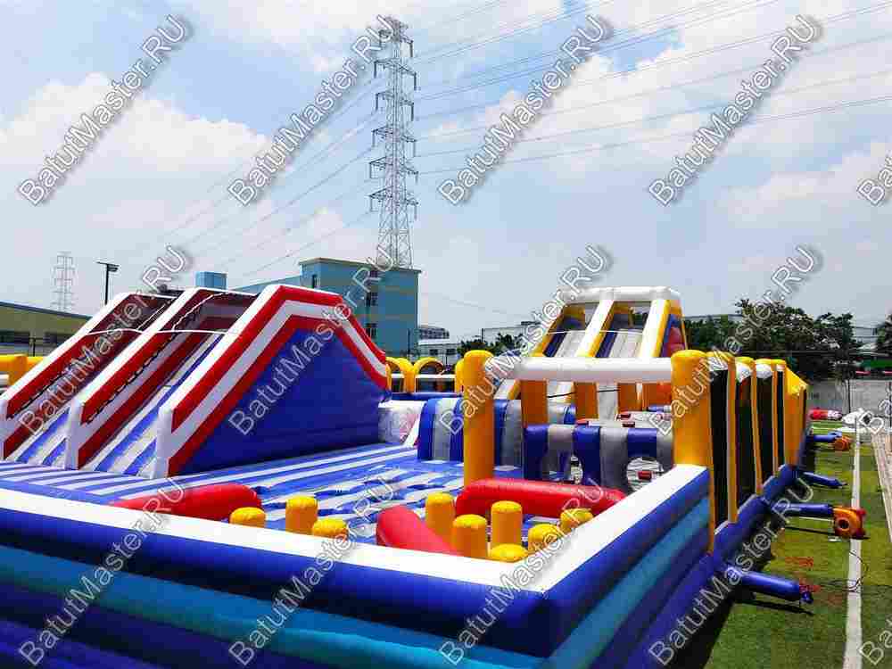 Надувной комплекс "Просторы для забав" 32,5*21,6*5 м