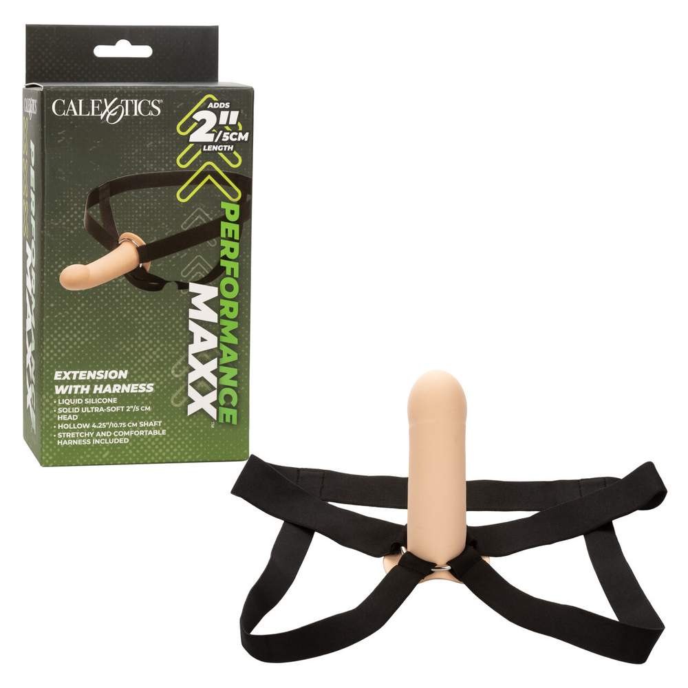 Фаллопротез из силикона Performance Maxx Extension with Harness (15,75 х 5 см.)