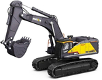 Радиоуправляемый экскаватор серый HUI NA TOYS масштаб 1:14 2.4G - HN1594-GREY
