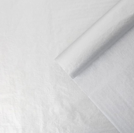 Бумага упаковочная тишью, серебро, 50 см х 66 см (10листов)