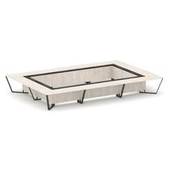 Steel Meet Стол переговорный прямоугольный KMK-PR.B.SP-26K2 Денвер Светлый/Графит Глянец/Металл Антр