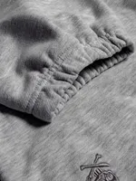 Брюки Hardlunch Logo оверсайз меланж серые