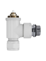Набор термостатический для радиатора угловой 1/2 Design PRO 15мм М30х1.5 Белый Royal Termo