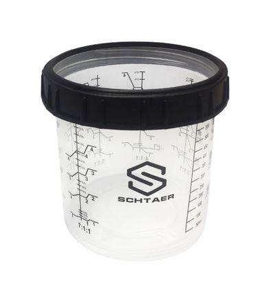 Пластиковый многоразовый жесткий сткакн 850 мл Schtaer-Premium