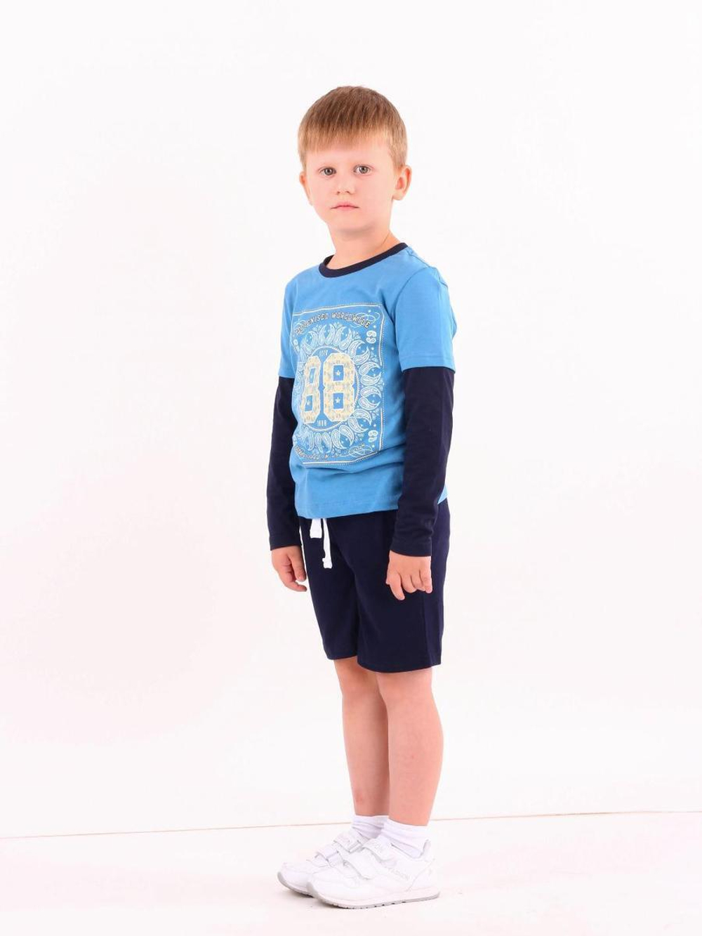 Комплект (футболка+шорты) для мальчика синий р.110 00208_BAT, 1 шт.