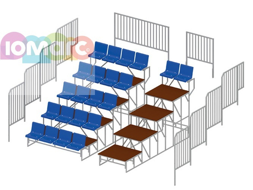 Трибуна пятирядная на 20 мест