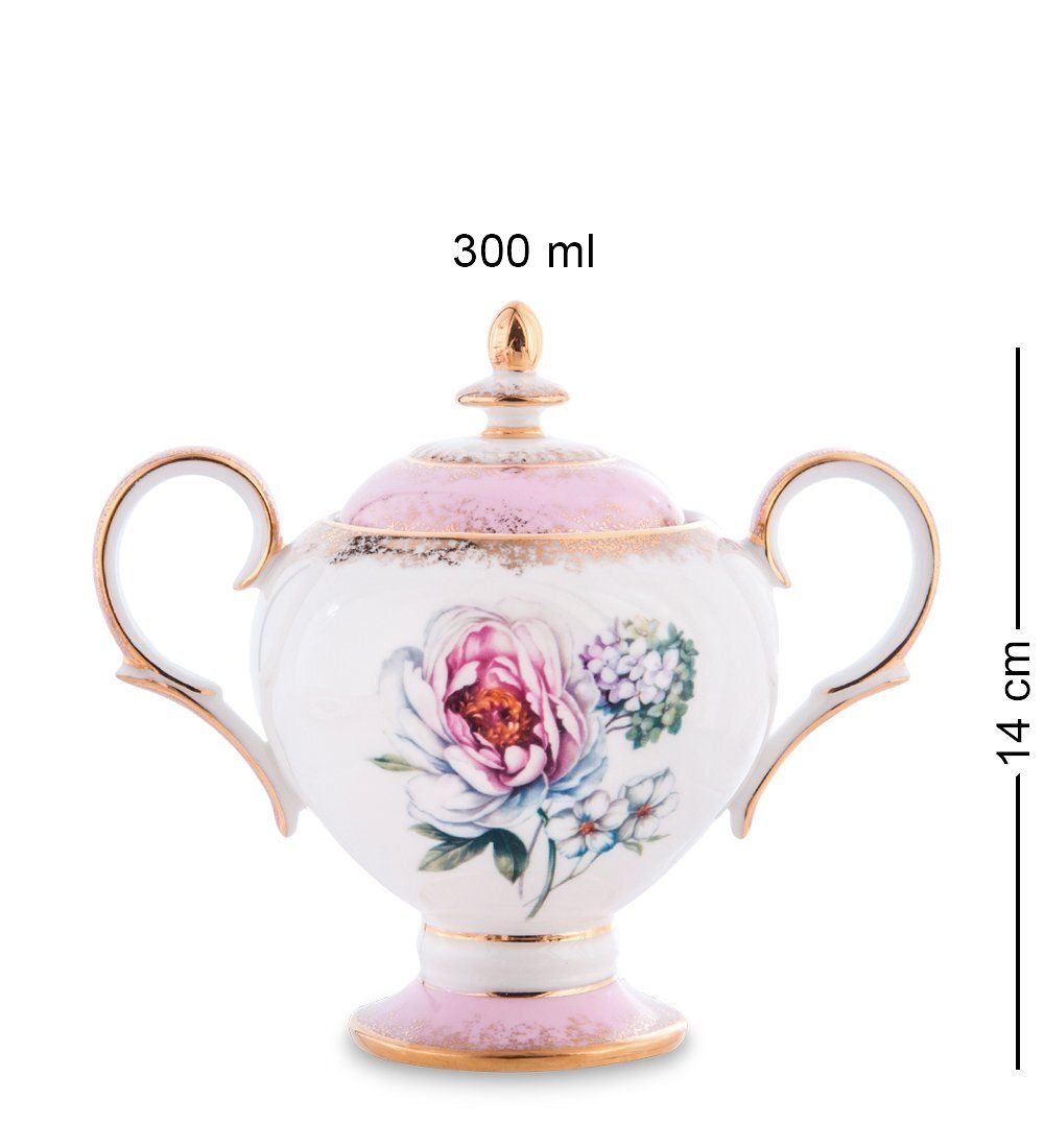 Pavone JK-124 Чайный сервиз 15 пр. на 6 перс. «Цветок Неаполя» (Fiore Napoli  )