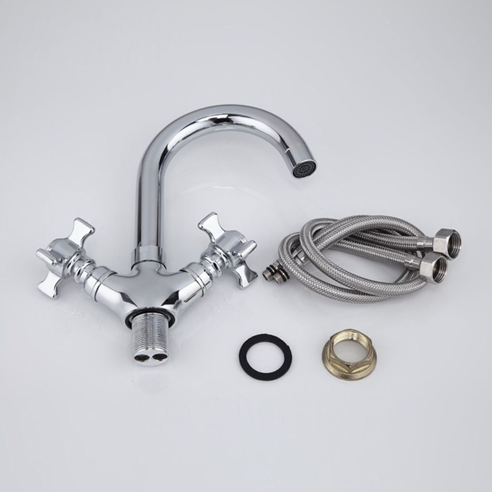 Смеситель для раковины, Frap, с кран-буксой, хром, F1324