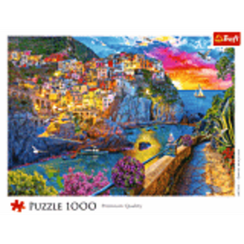 Pazl \ Puzzle \ Пазлы Puzzles - "1000" - Evening walk through Cinque Terre