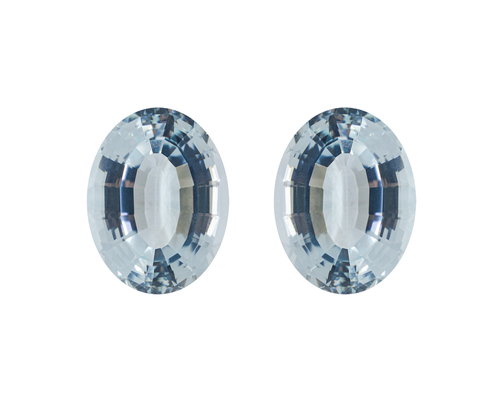 Аквамарин пара (овал 40.13 ct)
