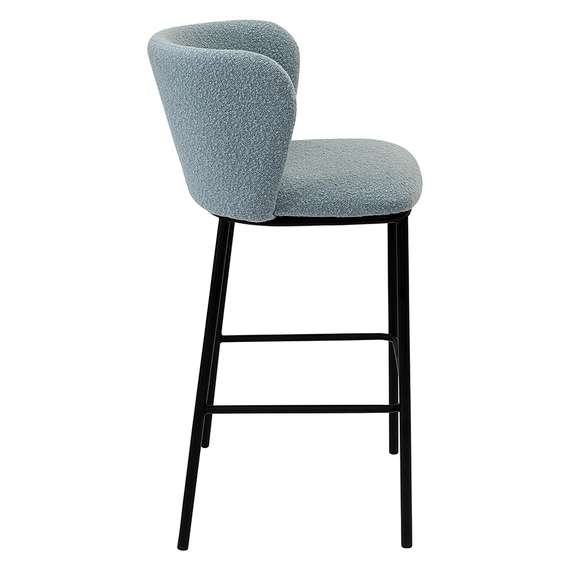 Барный стул Foggy 70 см, серо-голубое букле