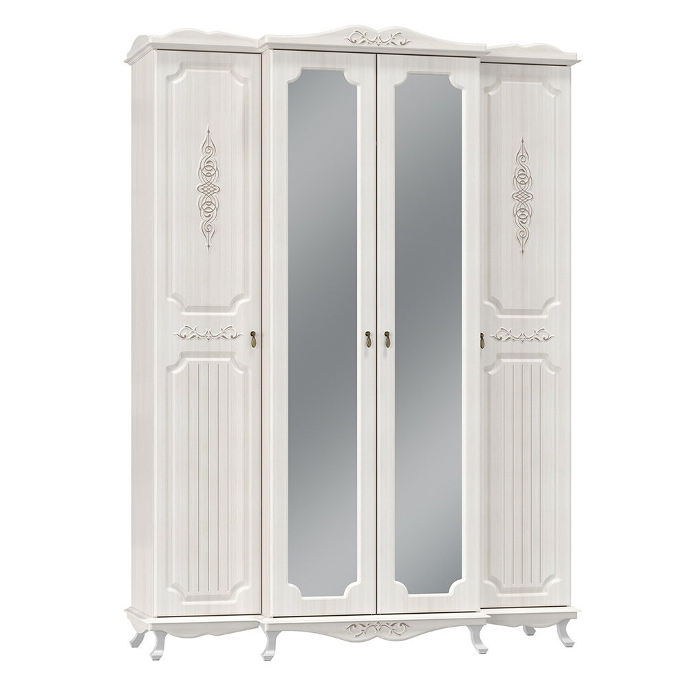 Шкаф для одежды Кантри 06.116, Вудлайн кремовый, Белый