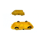 Повозка-сани 2 в 1, желтый