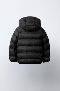 ZARA ЛЕГКАЯ НЕПРОМОКАЕМАЯ КУРТКА, ЧЕРНЫЙ