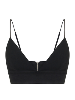 Топ - лиф комбинированный атласом на молнии