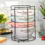 Набор бульонниц 4 предмета 650мл на подставке "Сан-тропе"