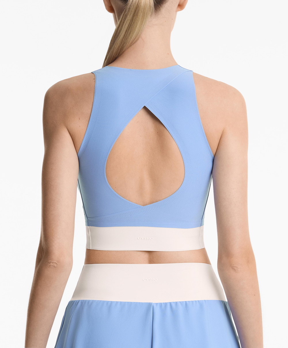 Oysho Топ-майка Perfect-Adapt, лавандово-голубой