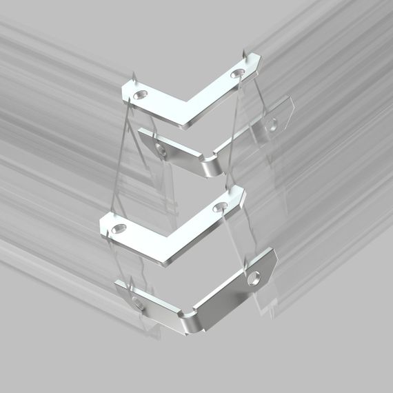 Комплект угловых соединителей шинопровода Denkirs Smart One (4 шт.) TR2027-AL