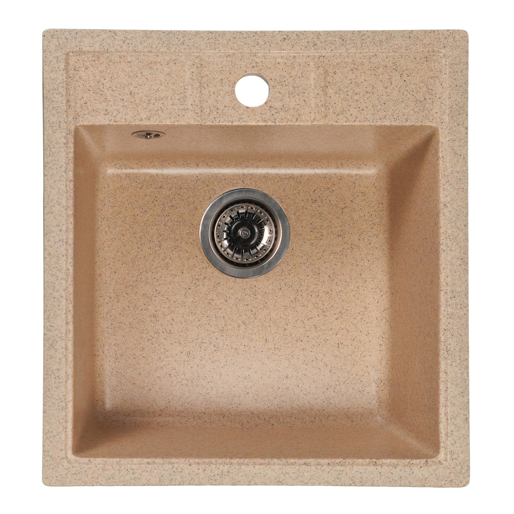 Мойка ML-GMS110 СТАНДАРТ прямоугольная, песочный (302), 497*440*175мм