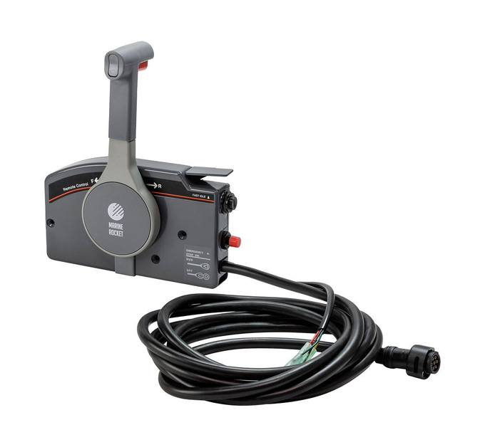 Дистанционное управление без гидроподъема, толкает газ, 7P, 5м (Yamaha 703), Marine Rocket