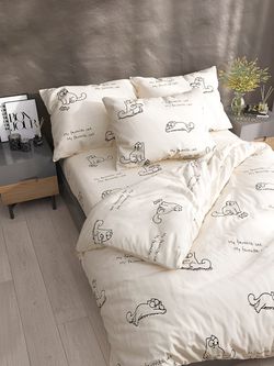 Наволочка комплект 2шт Сказка "Котики Грей" 70х70 см, перкаль