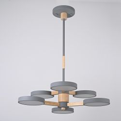 Люстра на штанге TURNA DBL L6 Gray