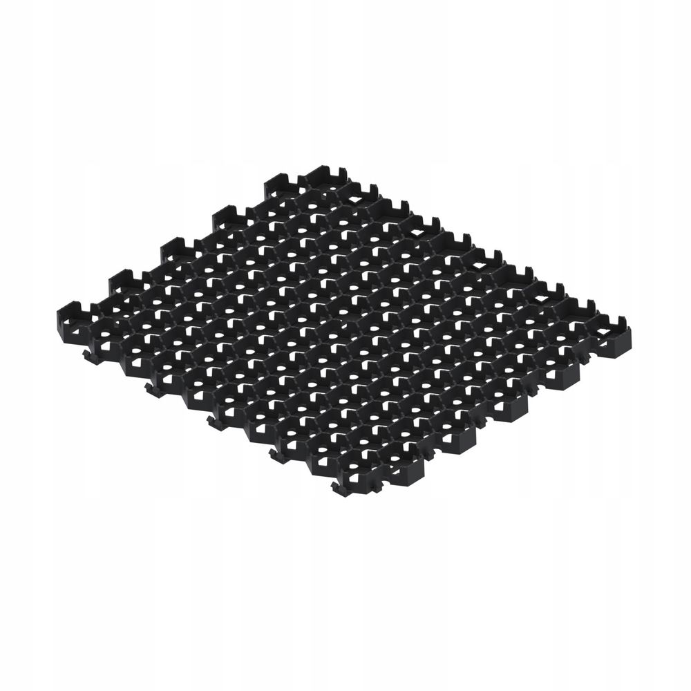 Решетка газонная Standartpark Hexarm пластиковая, черная (580х494х30 мм)