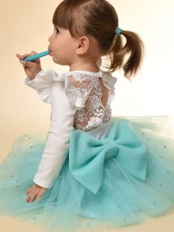 Юбка-пачка фатиновая с бусами