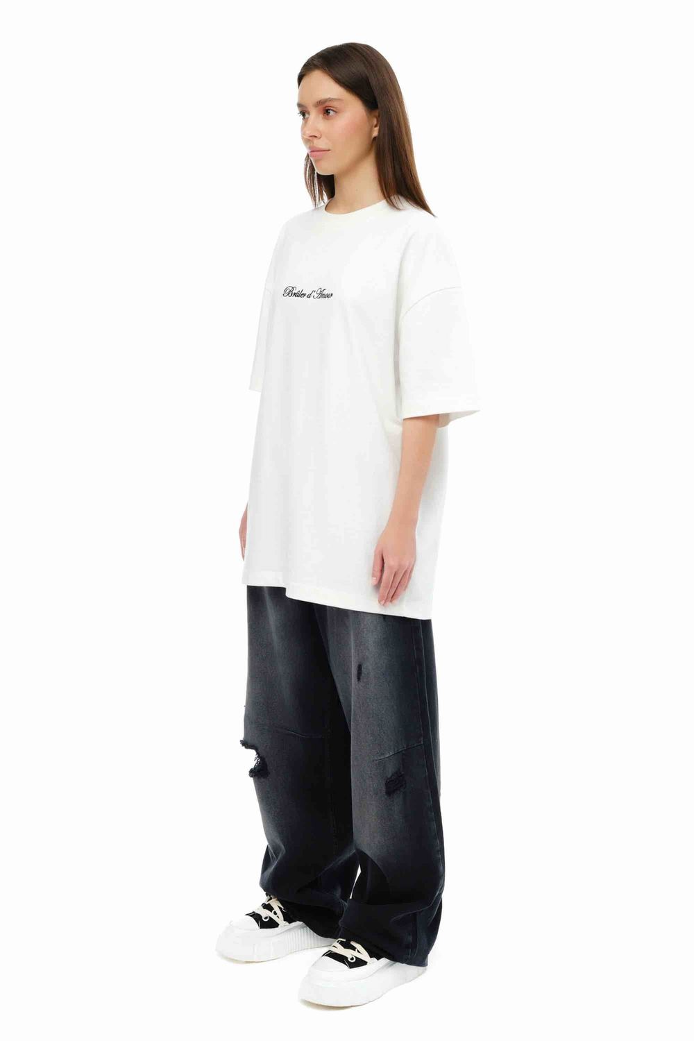 Футболка Bruler d'Amour Basic logo белая