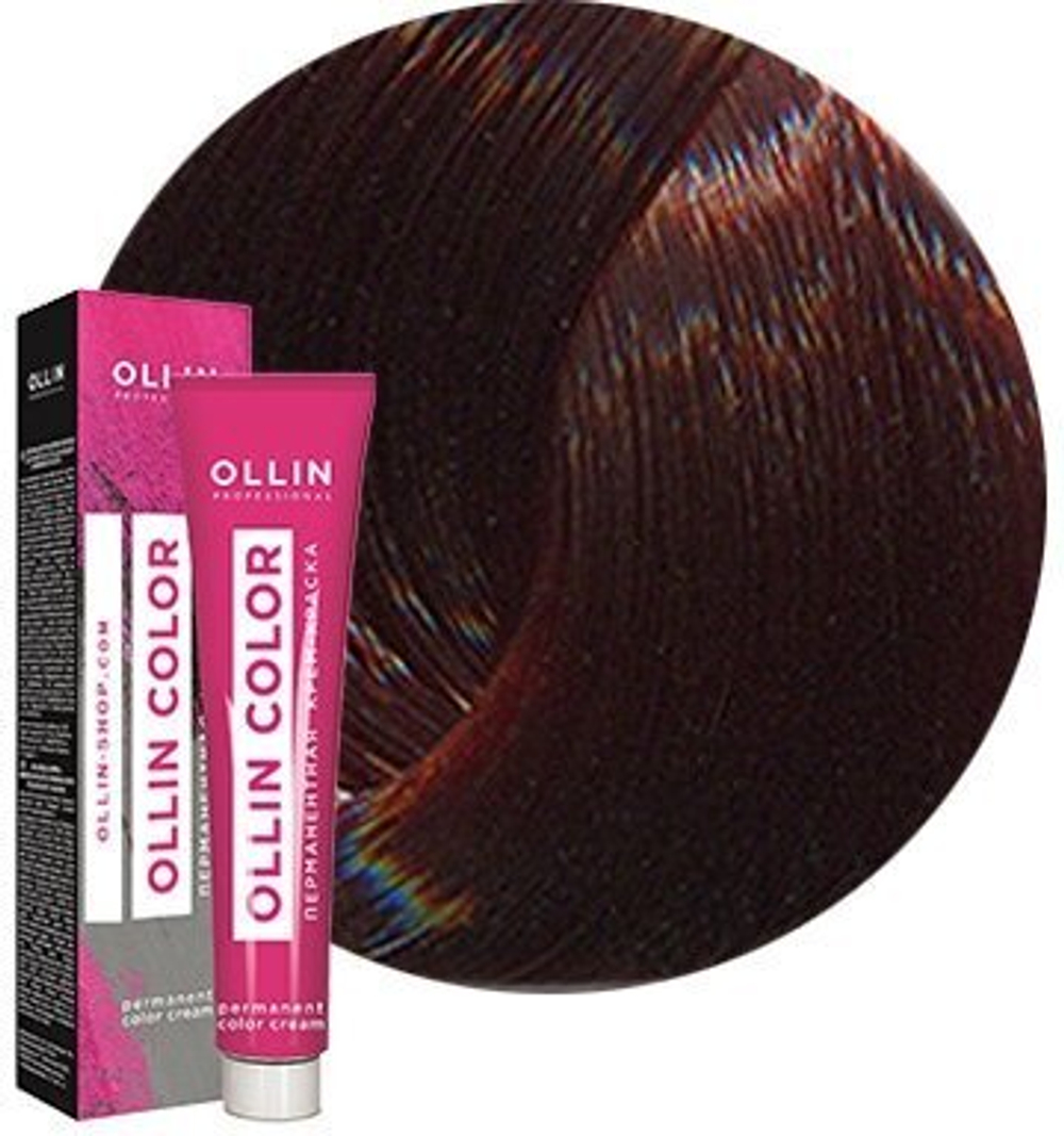 OLLIN COLOR 4/4 шатен медный 60мл Перманентная крем-краска для волос