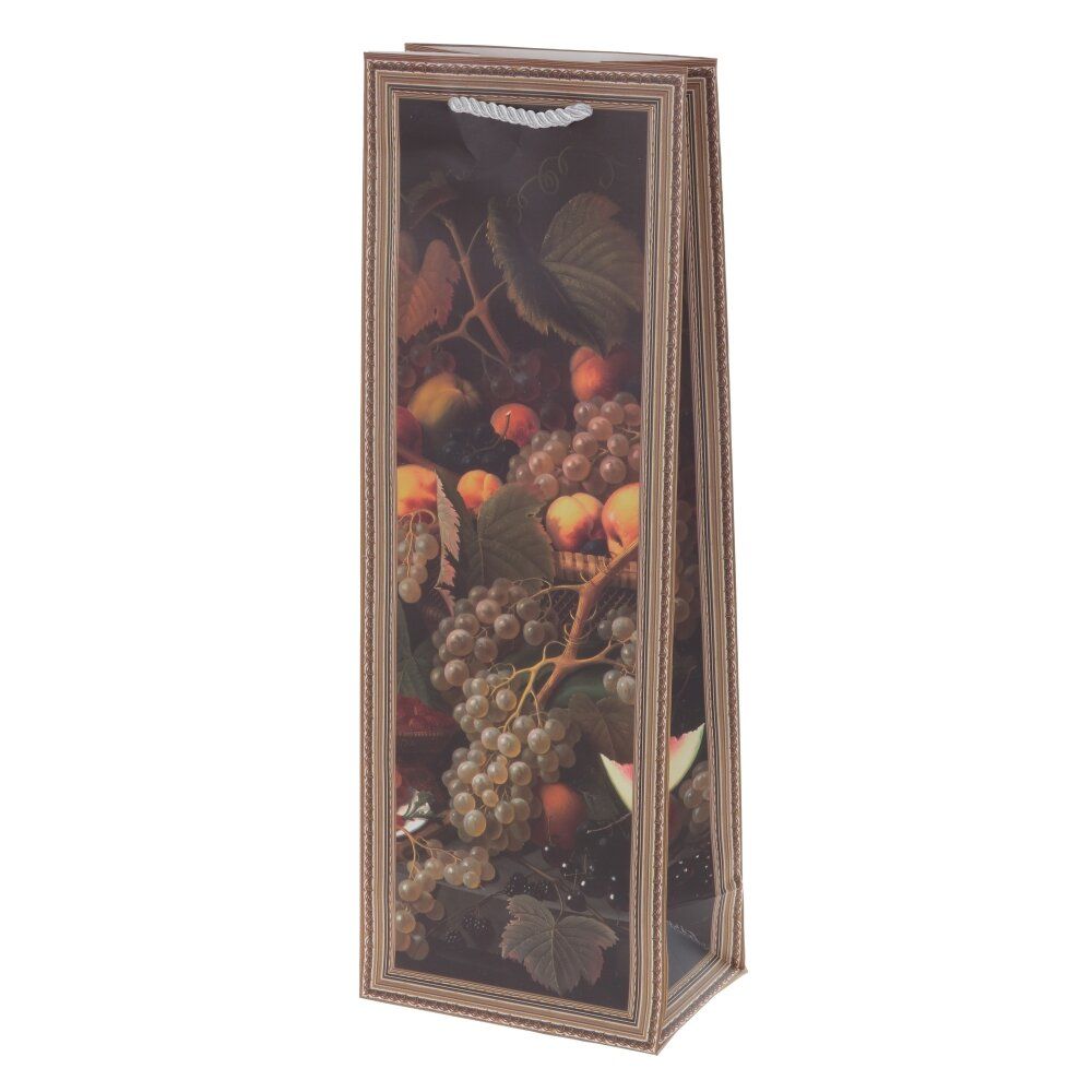 GAEM Пакет подарочный для бутылок (бумага 210г/м2, блок 12шт), L12,5 W8 H36 см, 4в.