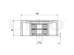 Ролик натяжной приводного ремня UNIO TNS-10286